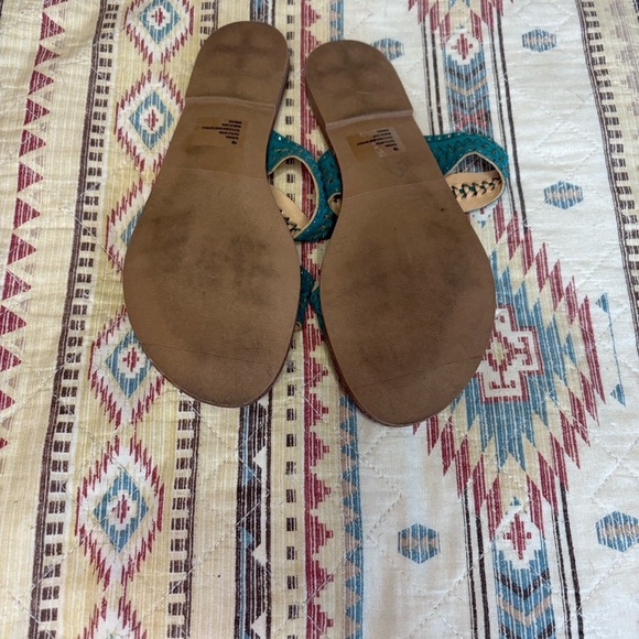 Bundle 2 for 1 Franco Sarto 7m Silver Snakeskin Sandals/XOXO Teal 7 Sandals - Picture 10 of 12